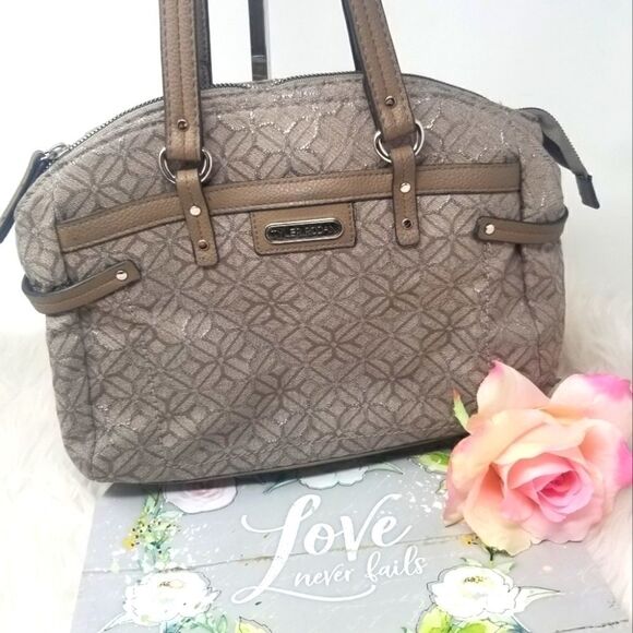 Tyler Bodan Fabric with Faux Leather Trim - Picture 1 of 15